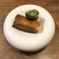 レストラン エリス - 地元アスパラの春巻き