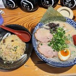 鶴亀堂 - 全部のせ　平日ランチ半チャーハン