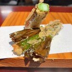 天ぷら 恵 - 九条葱