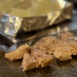 大正お好み屋 ままま - ※ 他の方の 「豚ぺい焼き」 サイコロステーキにされて