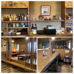 梵亭 - 店内はカウンター席と小上がり席があり、天井が高くゆったりとした空間です。