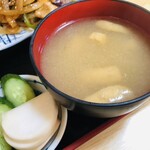 男しゃく - ♪味噌汁とお新香も完璧