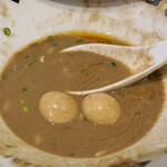 NIBOSHI MANIA - ベニズワイガニ・ニボプレッソの底に残ったスープ