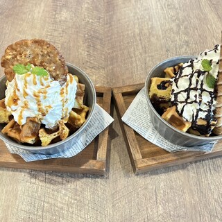 ♪当店オススメ♪手作りのワッフル
