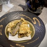 奈良 - 牡蠣と蓮根の天ぷら