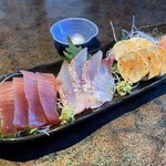 しほう田 - 刺身三点盛り