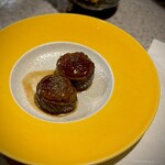 奈良 - 鶏皮ごぼう巻き