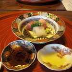 茶寮 和び - 甘鯛と白烏賊の向附