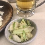 ラーメンガキ大将 - お通しのお新香　ニンニクが効いています　コレが一番、いいアテになった