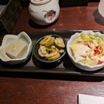 越後一会 十郎 - お通し（３種）