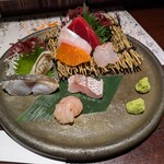 越後一会 十郎 - 刺身8種のど黒入り（お一人用）