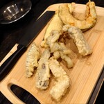 天ぷら まめすけ - ホルモンセット松