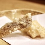 花いち - あおりいかと干いも天ぷら