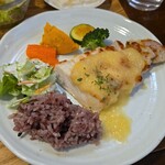 キッチン ブルー グローブ - 再びワンプレート