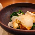 草片 - Antipasto　白トリュフ　ほうれん草