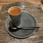 料理うめもと - 発酵トマトの冷製スープ