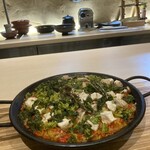 料理うめもと - パエリア　ほうき鶏