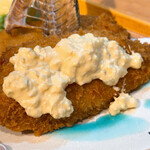 庵狐 - アジフライ定食（1380円）