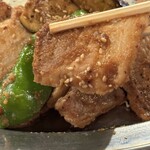 焼肉の鉄人ひなた - プレミアムポークのしょうが焼き（1500円）