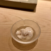 不動前 すし 岩澤 - しらこ　柚子だし