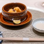 御料理 盈月 - 2024.12 朝採れ花椰菜（カリフラワー）富来衣（フライ）発酵白味噌