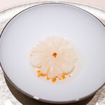 御料理 盈月 - 2024.12 菊花蕪金木犀（きんもくせい）