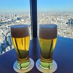 魚力鮨 - ドリンク写真:生ビール(^_^)／□☆□＼(^_^)