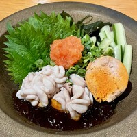ダイナミックキッチン＆バー 響  西新宿野村ビル店 - あん肝と白子の盛り合わせ