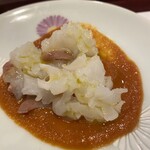 寿し処 春道 - 活タコのトマトソース