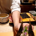 銀座 しのはら - 鮪の手巻き