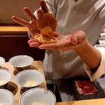 銀座 しのはら - フォアグラ最中