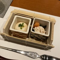 銀座 個室 蟹料理 わだつみ - ランチ会席 前菜