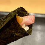 鮨 箕輪 - トロと奈良漬の巻物