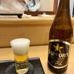 鮨 箕輪 - ビール！