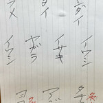 すし小銭 - お勧めにぎりの配列❗️