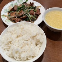 全家福 新館 - レバニラ炒め定食1,100円