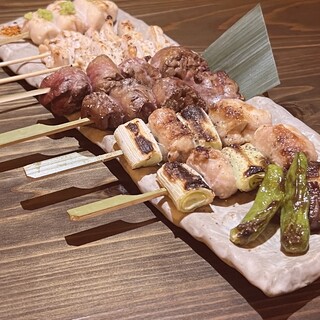 焼き鳥岩手県産菜彩鶏使用