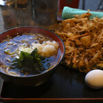 蕎麦 さだはる - 天ぷらそば(温)@税込580円