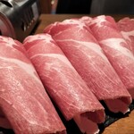 しゃぶしゃぶ すき焼き 食べ放題 和牛と豚 - 