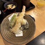 八島 - 蕎麦寿司御膳の天婦羅