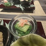 かに匠 - しろ菜のお浸し