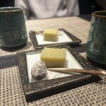 かに匠 - デザートは栗羊羹！