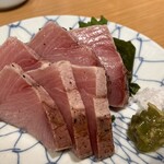 吟醸マグロ - 寒ぶりの塩タタキ！