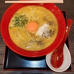 茉莉花 - 徳島ミルクカレーらぁ麺〜豆乳カプチーノ仕立て〜(ばりかた)