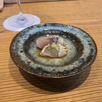 古町 千 - 鶏胸肉の刺身