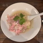 ヌードル マイスター 源九 - 味玉貝だし塩　950円