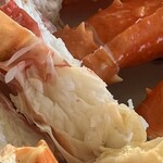 あらさき亭 - たらば蟹系で食べやすく美味しいです。