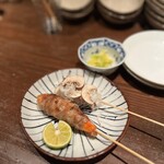 神蔵 - 海老豚バラ→剣先イカとマッシュルーム