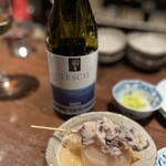 神蔵 - タコ天と大根のおでん　ドイツのピノ白