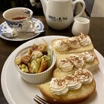 クリスティー - シナモントースト。ホイップクリームにシナモンがふりかけられててデザートな感じ。